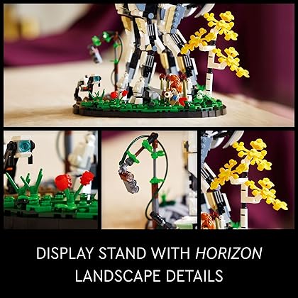 LEGO Horizon Forbidden West: Tallneck 76989 Building Set - Aloy Minifigure & Watcher Figure, Featuring Minifigure Accessories from The Game, Collectible Gift Idea for Teens, Adults, Men, Women