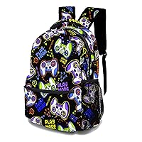 Cool Game Backpack, Stylish Laptop Bag Cute Shoulders Backpack with Adjustable Shoulder Strap, Lightweight Gamepad Daypack(Cool Game)