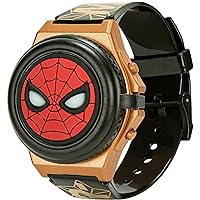 Accutime Marvel Boy's Spiderman Light Up Digital Watch with Flip Open Face