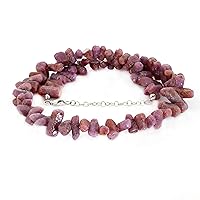 Ruby Crystals Natural Rough Ruby Nugget Necklace Ruby Beads Genuine Ruby Crystal Healing Ruby