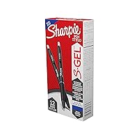 SHARPIE S-Gel, Gel Pens, Bold Point (1.0mm), Blue Ink Gel Pen, 12 Count
