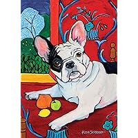 Toland Home Garden 112628 Muttisse-French Bulldog Dog Flag 12x18 Inch Double Sided Dog Garden Flag for Outdoor House Frenchie Flag Yard Decoration