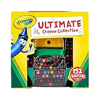 Ultimate Crayon Box Collection (152ct), Bulk Kids Crayon Caddy, Classic & Glitter Crayons for Classrooms, Easter Gift
