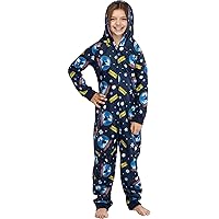 INTIMO Polar Express Big Kids Believe Hooded One-Piece Footless Sleeper Union Suit