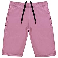 Kids Girls Cotton Shorts Baby Pink Chino Shorts Knee Length Summer Lightweight