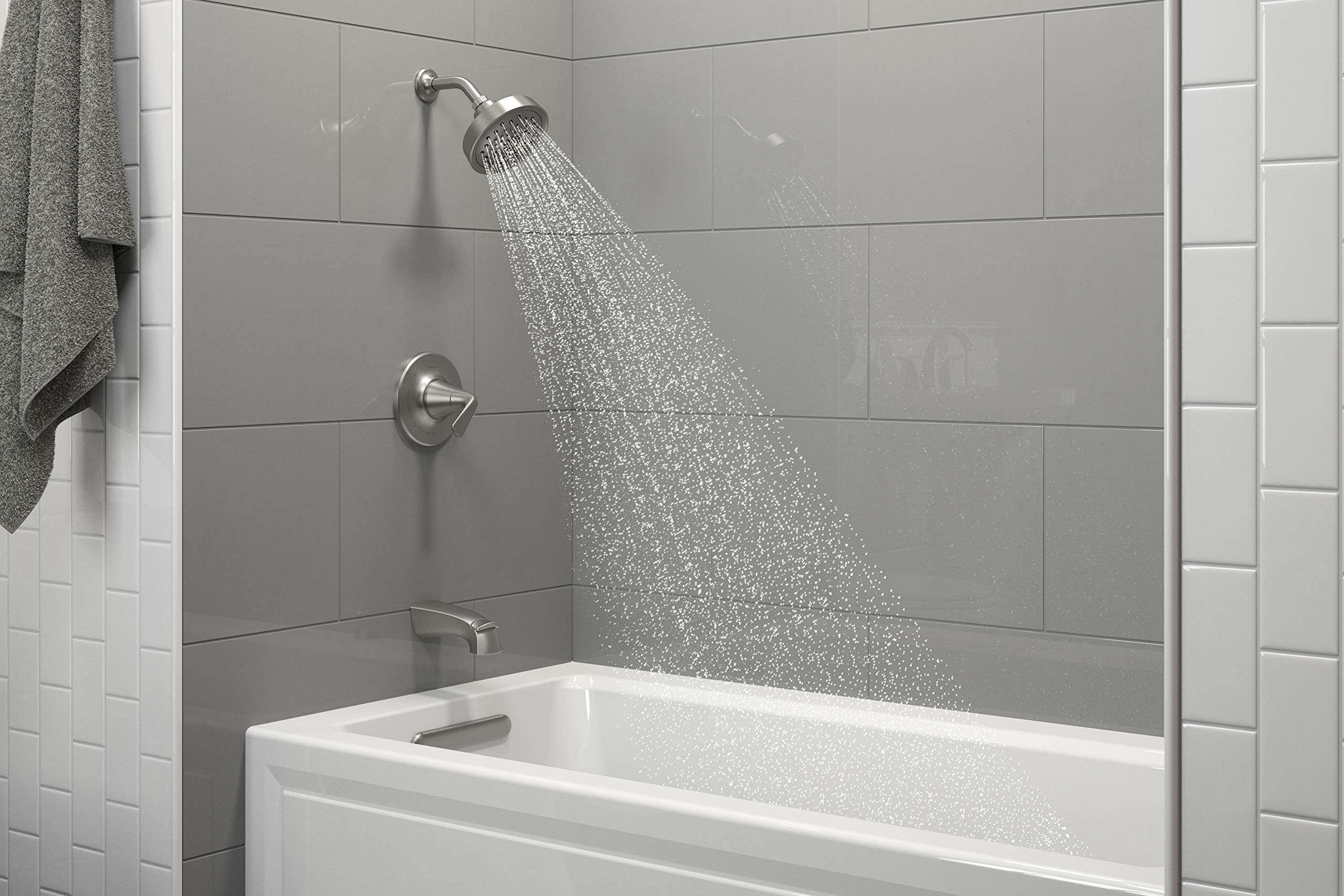 Kohler K-7272-BN Clearflo Slotted Overflow Bath Drain, Vibrant Brushed Nickel, 4.5 pounds
