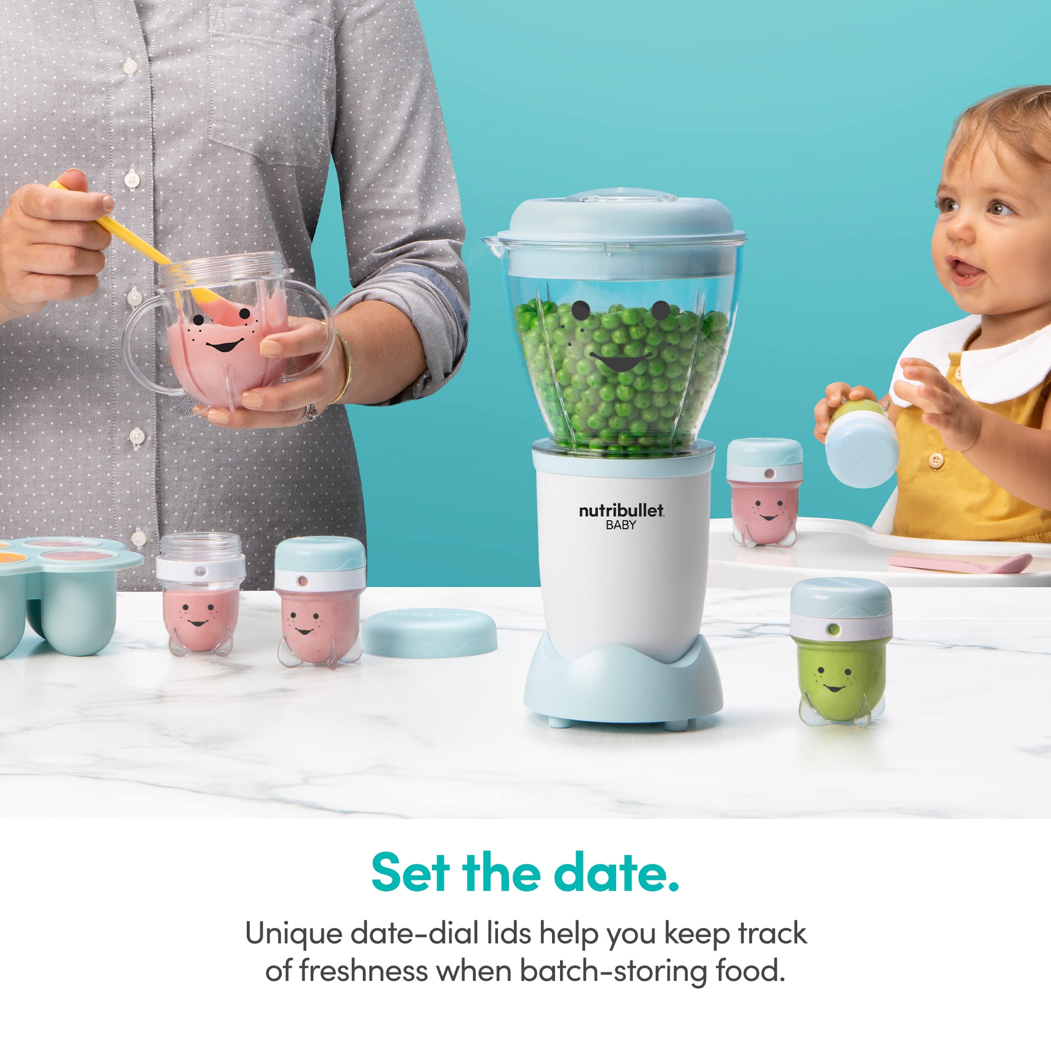 NutriBullet NBY-50100 Baby Complete Food-Making System, 32-Oz, Blue