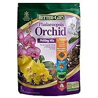 Better-Gro Phalaenopsis Mix - Premium Grade Phalaenopsis Potting Mix for Potting, Repotting, Enhanced Drainage, Air Flow & Root Ventilation, Ideal for Phalaenopsis Orchids - 8 Dry Quarts
