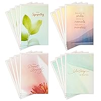Hallmark Sympathy Cards Assortment, Nature (16 Cards with Envelopes)