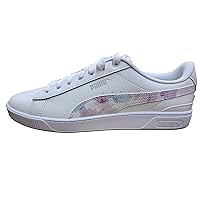 PUMA Women's Vikky V3 Bleached White-Opera Mauve-Porcelain (386830 01) - 8.5