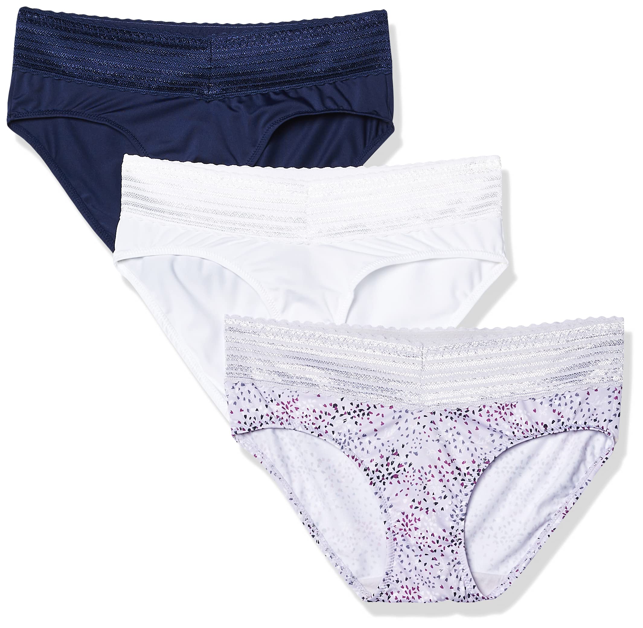 Warner's womens Blissful Benefits No Muffin 3 Pack Hipster Panties