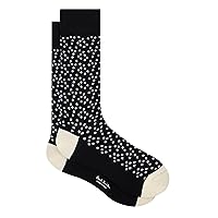 PS Paul Smith Men's Gene Polka Dot Socks, Black, One Size