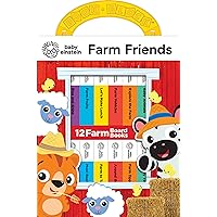Baby Einstein - Farm Animals My First Library 12 Board Book Set - First Words, Opposites, and More Baby Books - PI Kids