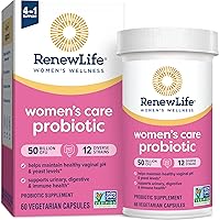 Women's Probiotic Capsules, 50 Billion CFU Guaranteed, Supports pH Balance, Vaginal, Urinary, Digestive and Immune Health(2), L. Rhamnosus GG, Dairy, Soy and Gluten-Free, 60 Count