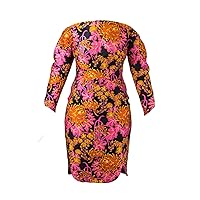 Zac Posen Women's Corset Sheath Dress 10 Multi Floral