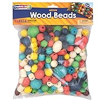 Creativity Street Wood Beads, 1-lb. (AC6116)