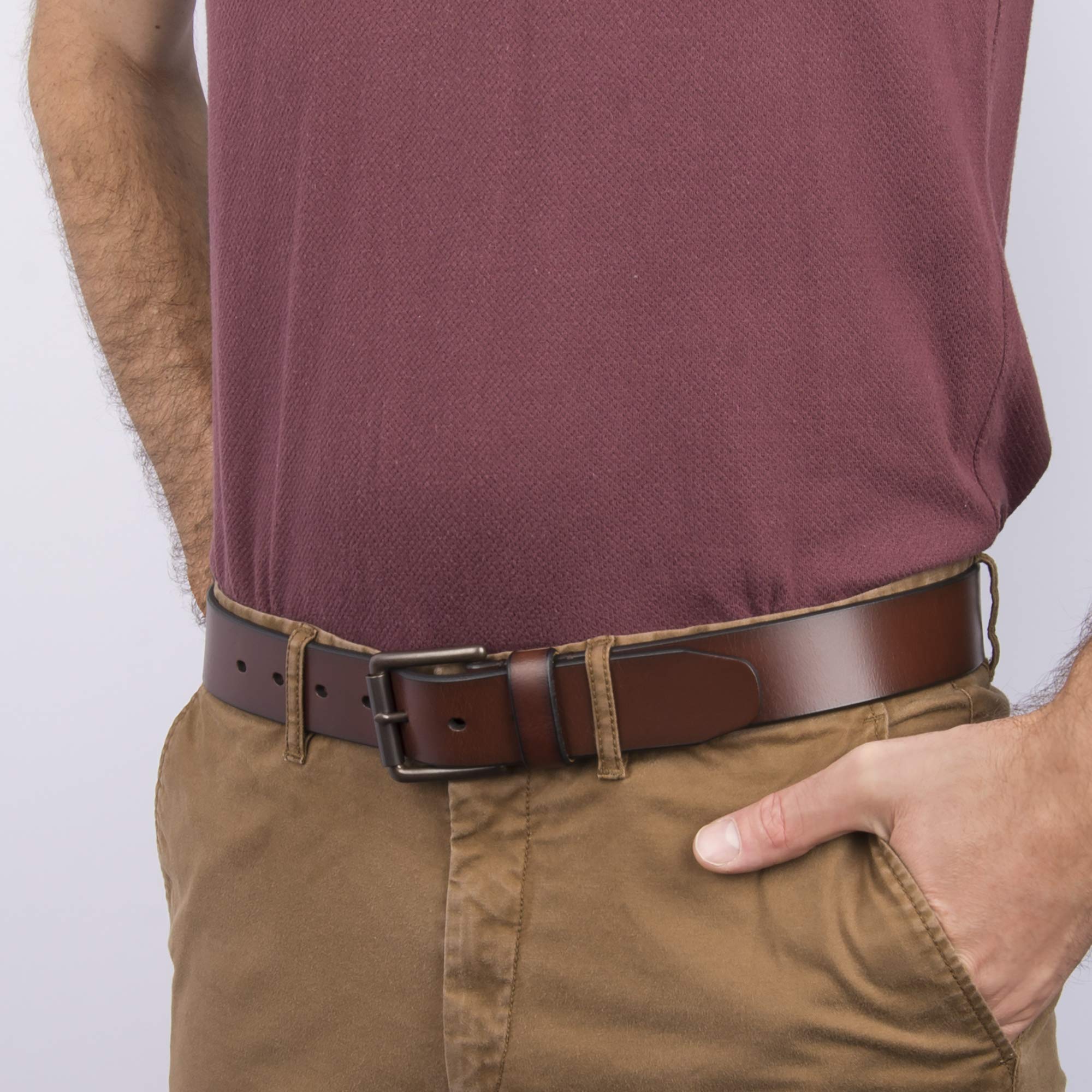 Dockers Men's Leather Casual Belt