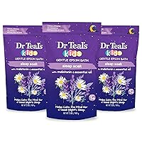 Dr Teal's Kids Gentle Epsom Salt, Sleep Soak with Melatonin & Essential Oil Blend, 2 lbs (Pack of 3)