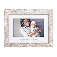 Pearhead Mommy and Me Rustic Keepsake Picture Frame, New Mom and Expecting Mom Accessory, Gender-Neutral Nursery Décor, Distressed Photo Frame, 1 Count (Pack of 1)