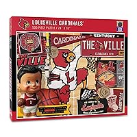YouTheFan NCAA Louisville Cardinals Retro Series Puzzle - 500 Pieces, Team Colors, One Size