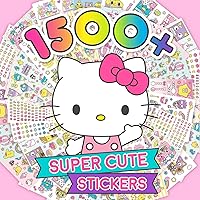 Sanrio Hello Kitty and Friends 1500+ Super Cute Kawaii Stickers, Hello Kitty Chococat My Melody Keroppi Badtz-Maru Pompompurin, Cute Gifts for Kids Teens Girls Adults