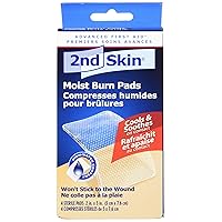 2nd Skin Moist Burn Pads, Medium (2 x 3 Inches), 4-Count