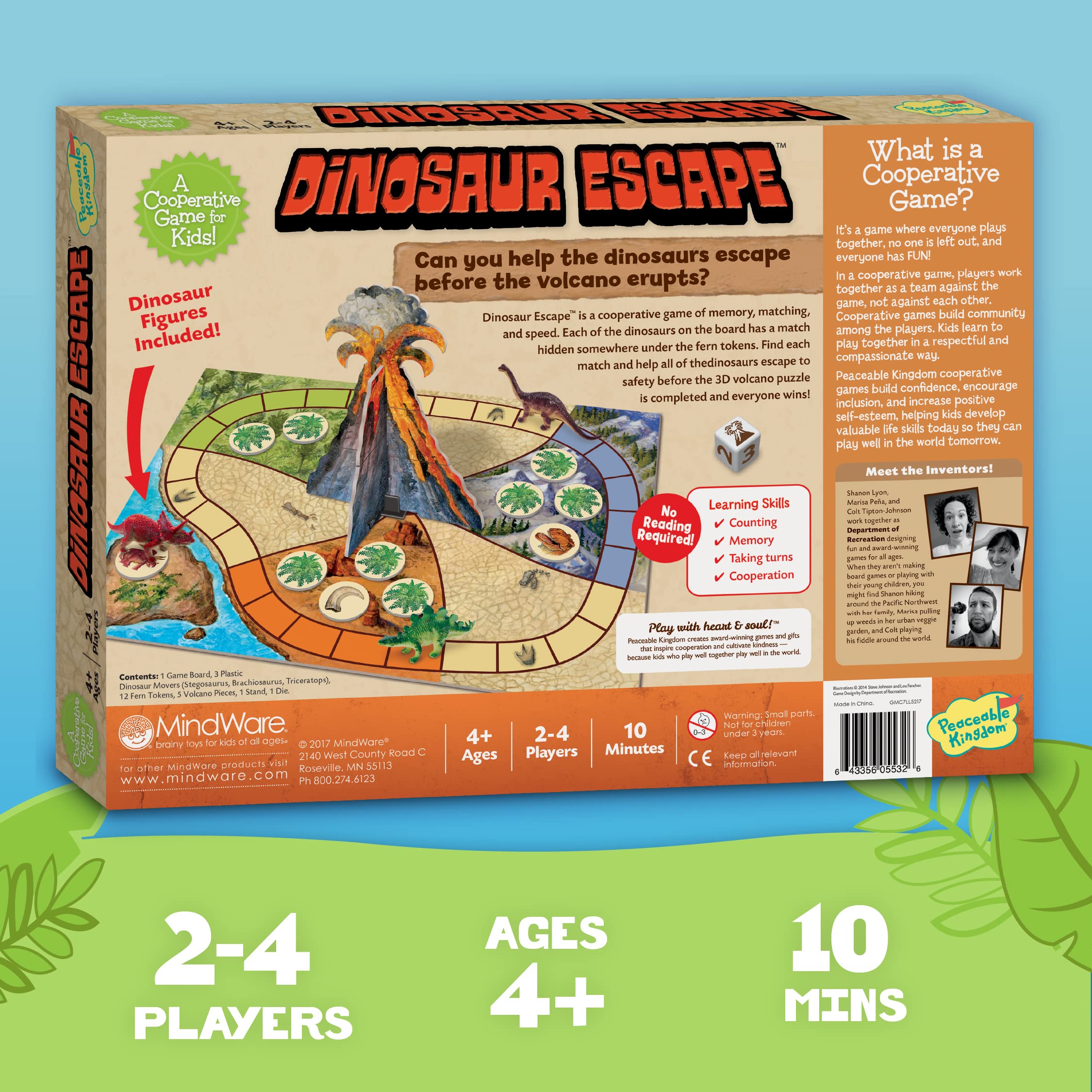 Peaceable Kingdom Press/Dinosaur Escape Cooperative Game for Kids