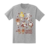Nintendo Mens Animal Crossing Shirt - Tom Nook, Mr Resetti, K.K. Slider, Isabelle, and Baabara Tee
