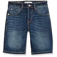 Calvin Klein Boys' Relaxed Fit Denim Shorts, 5-Pocket Style, Zipper Fly & Button Closure