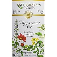 CELEBRATION HERBALS Peppermint Leaf Tea Organic 24 Bag, 0.02 Pound