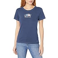 Life is Good Women's Short Sleeve Crusher Crew Neck Vintage Americana Camper Graphic T-Shirt
