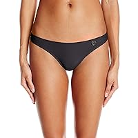 Body Glove Women's Smoothies Thong Solid Minimal Coverage Bikini Bottom Swimsuit