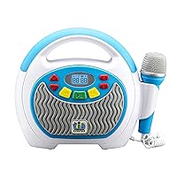 eKids KIDdesigns Mother Goose Club Bluetooth Sing Along Portable MP3 Player Real Mic 24 Songs