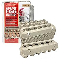 Paper Pulp Egg Cartons - 12 Pack