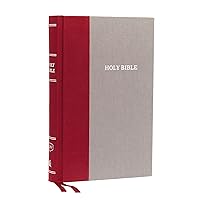 KJV, Thinline Reference Bible, Cloth over Board, Burgundy/Gray, Red Letter, Comfort Print: Holy Bible, King James Version KJV, Thinline Reference Bible, Cloth over Board, Burgundy/Gray, Red Letter, Comfort Print: Holy Bible, King James Version Hardcover
