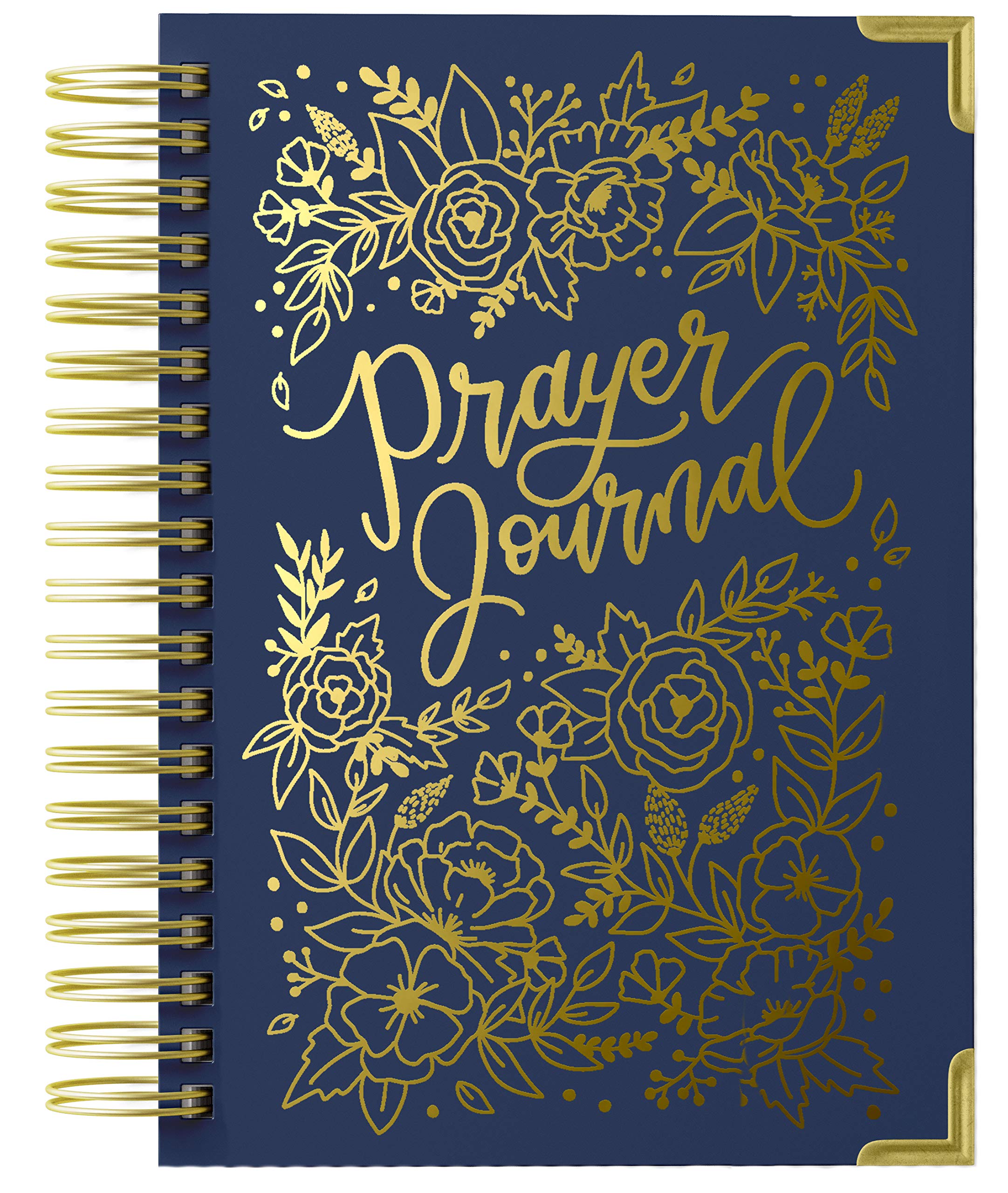 Prayer Journal for Women: An Inspirational Christian Bible Journal, Prayer Notebook & Devotional (Premium Gold Spiral-Bound Hardcover)