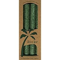 Palm Tapers, Green, 4 Count