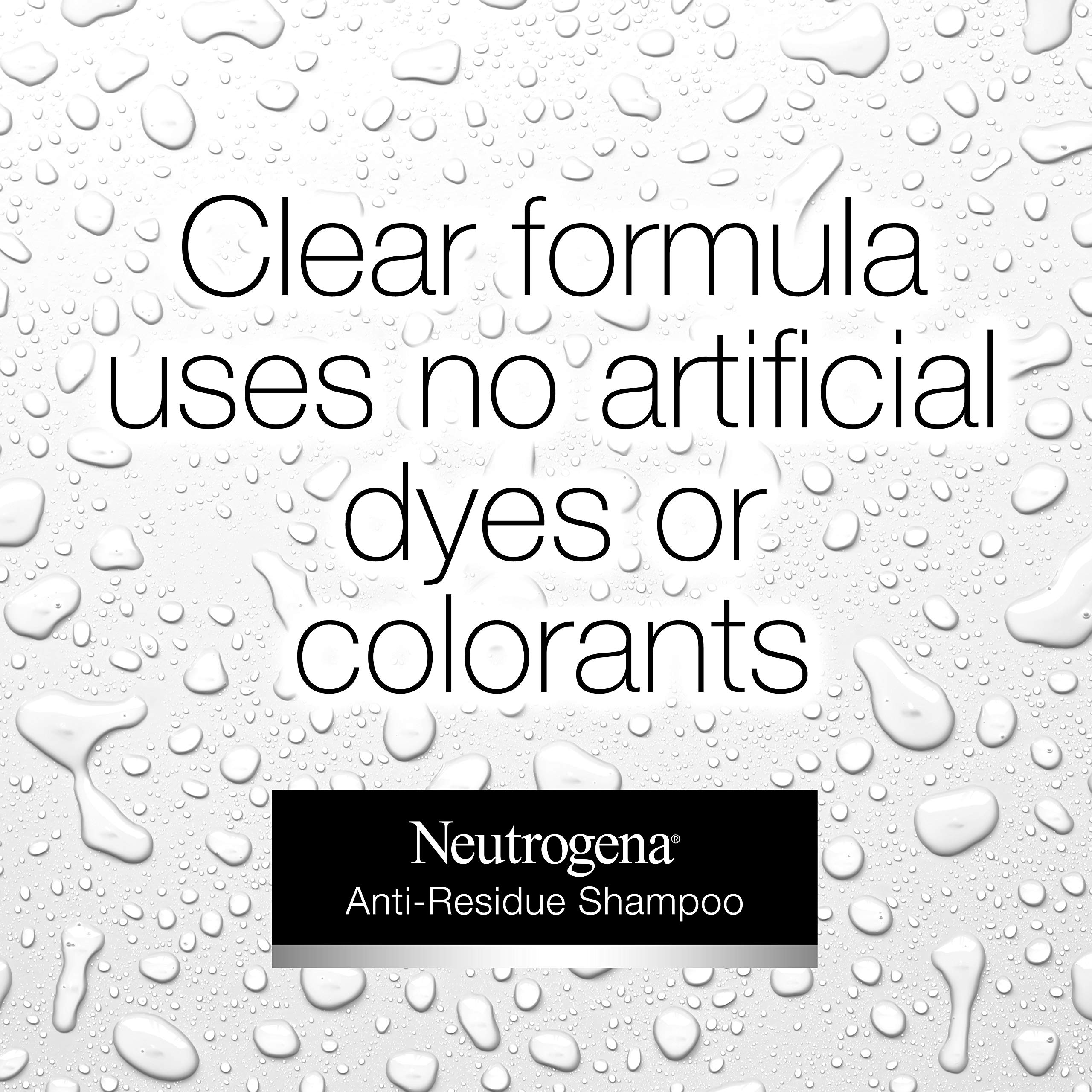 Neutrogena Anti-Residue Clarifying Shampoo, Gentle Non-Irritating Clarifying Shampoo to Remove Hair Build-Up & Residue, 6 Fl Ounce