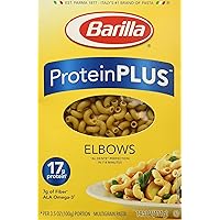 Barilla Protein Plus Pasta, Elbows, 14.5 Ounce(Pack of 8)