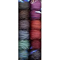 Valdani Size 8 Perle Cotton Embroidery Thread Mystic Twilight Collection (PC8-MysticTwl)