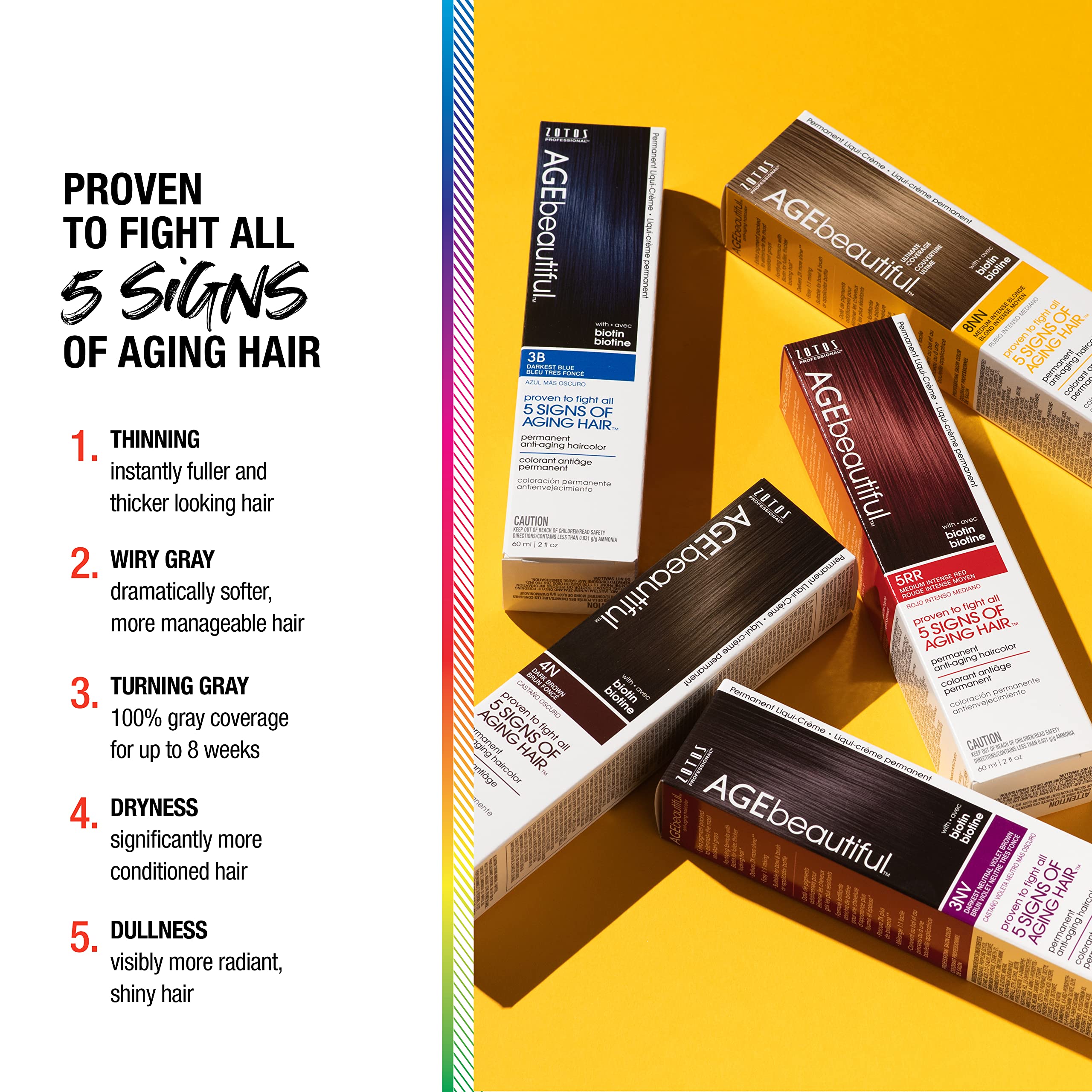 AGEbeautiful Permanent Liqui Creme Hair Color Dye Starter Kit | Developer | Applicator Bottle | Shampoo | Conditioner | Gloves | Salon Coloring Tools | Everything You Need