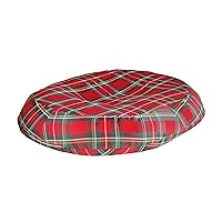DMI Seat Cushion Donut Pillow and Chair Pillow for Tailbone Pain Relief, Hemorrhoids, Prostate, Pregnancy, Post Natal, Pressure Relief and Surgery, 18 x 15 x 3, Plaid