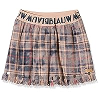 Scotch & Soda Girls' Seasonal Flannel Skirt with Metal Paillettes