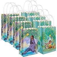 Amscan Vibrant Multicolor Wish Printed Kraft Bags Kraft Bags - 8.25