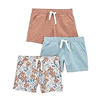 Girls' Knit Shorts, Pack of 3