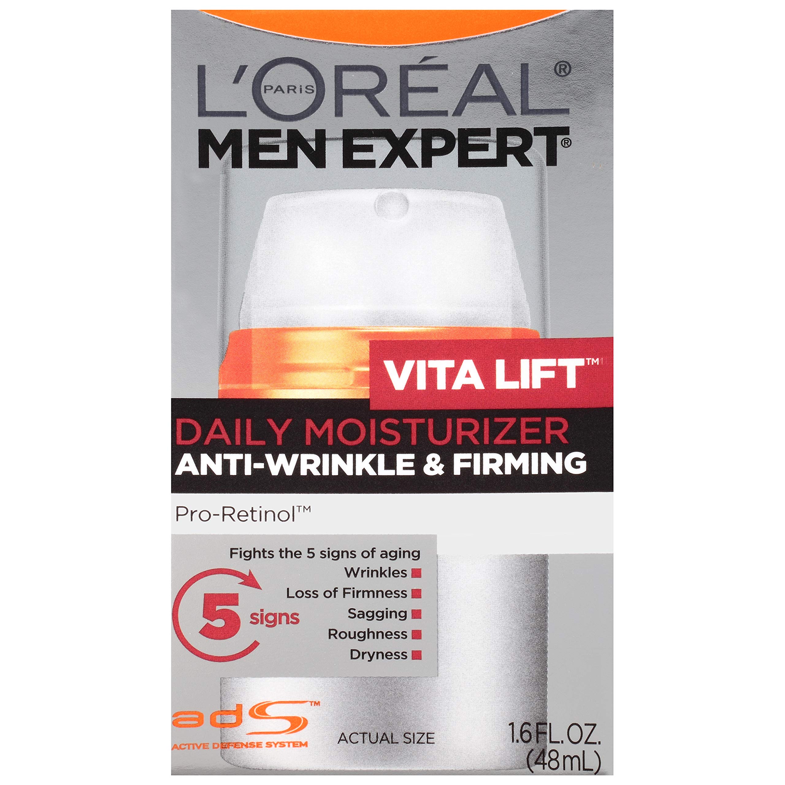 L'Oreal Paris Men Expert Vitalift Anti-Wrinkle & Firming Face Moisturizer with Pro-Retinol 1.6 oz