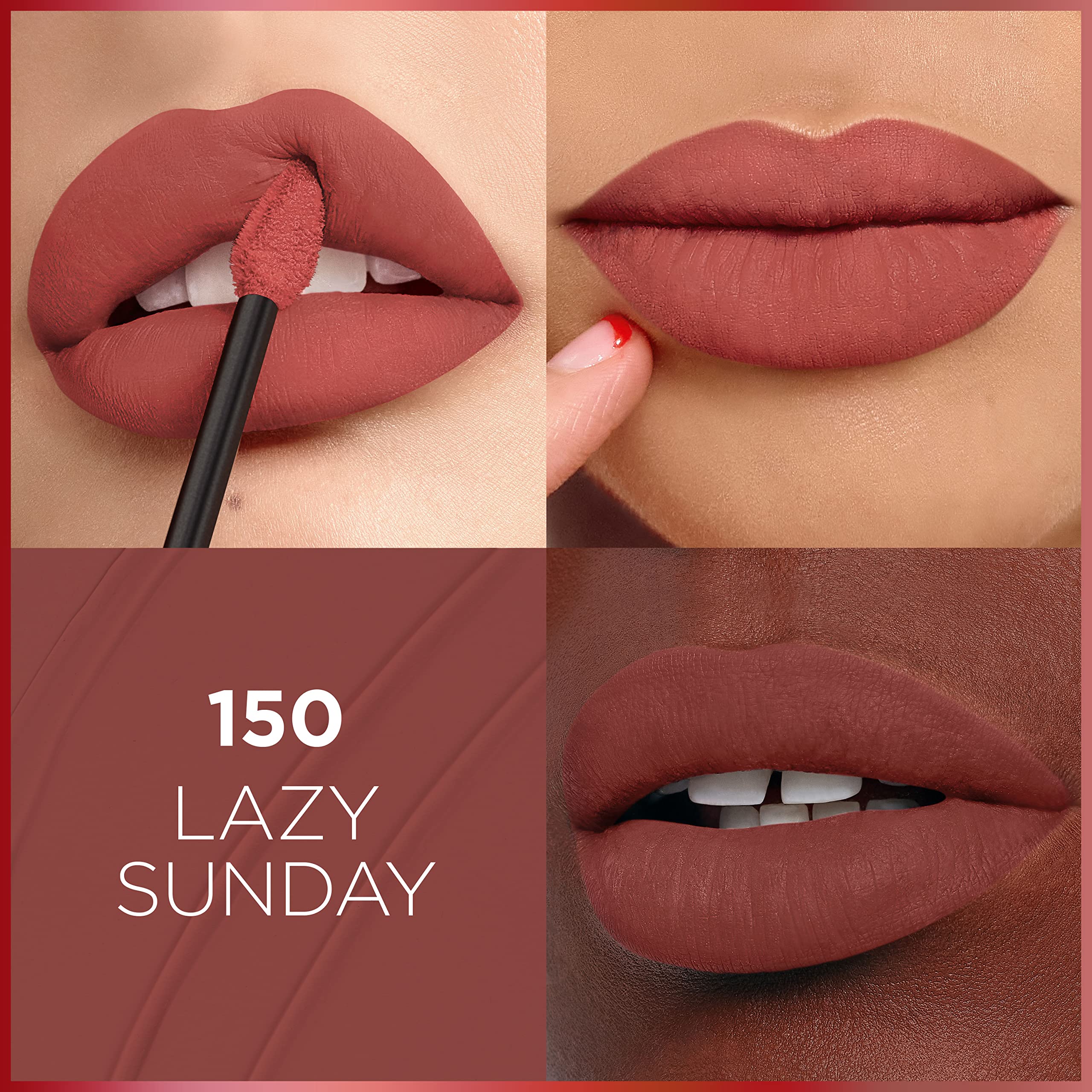 L'Oreal Paris Infallible Matte Resistance Liquid Lipstick, up to 16 Hour Wear, Lazy Sunday 150, 0.17 Fl Oz