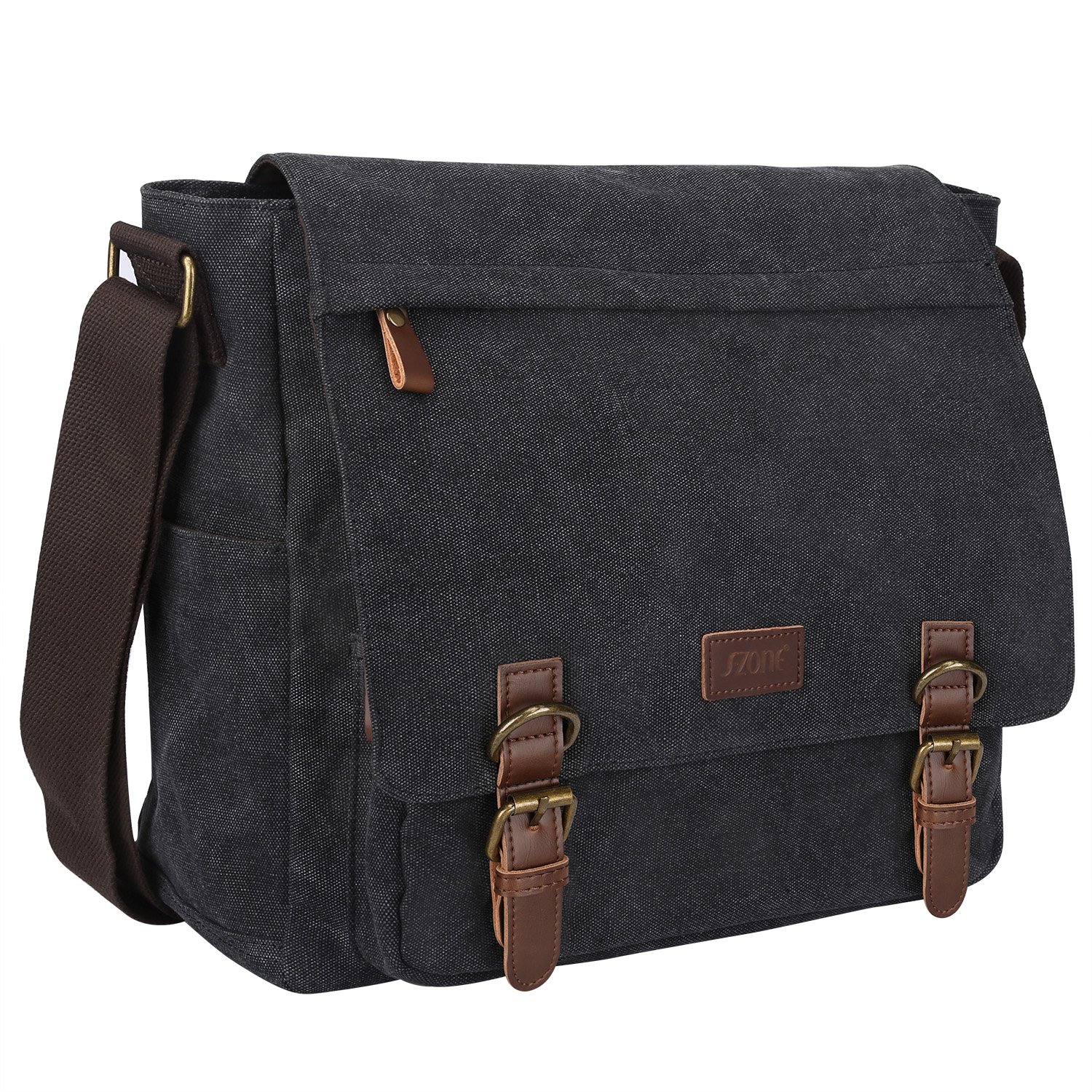 Messenger Bag for Men,Water Resistant Unisex Canvas Shoulder Bag,Vintage  Military Crossbody Bag,14 inch laptop bag - Walmart.com