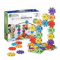 Learning Resources Gears! Gears! Gears! 100-Piece Deluxe Building Set, 100 Pieces, Ages 3+, STEM Construction Toy Set, Easter Basket Stuffers