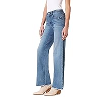 Angels Forever Young Women's 360 Sculpt Mid-Rise Wide Leg Jeans